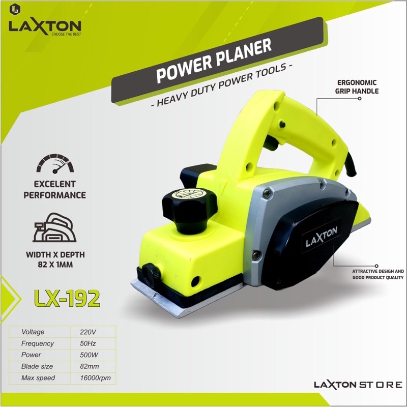 Mesin Ketam/Pasah/Serut/Planer Merk LAXTON LX 192 (500w)