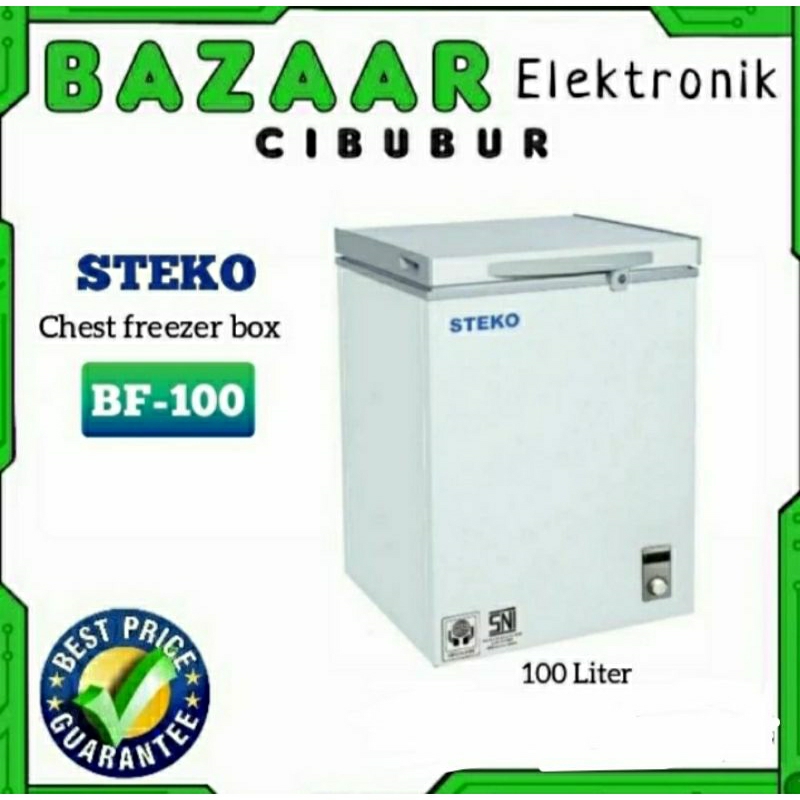 PROMO MURAH STEKO BF100 CHEST FREEZER BOX LEMARI PEMBEKU 100 LITER