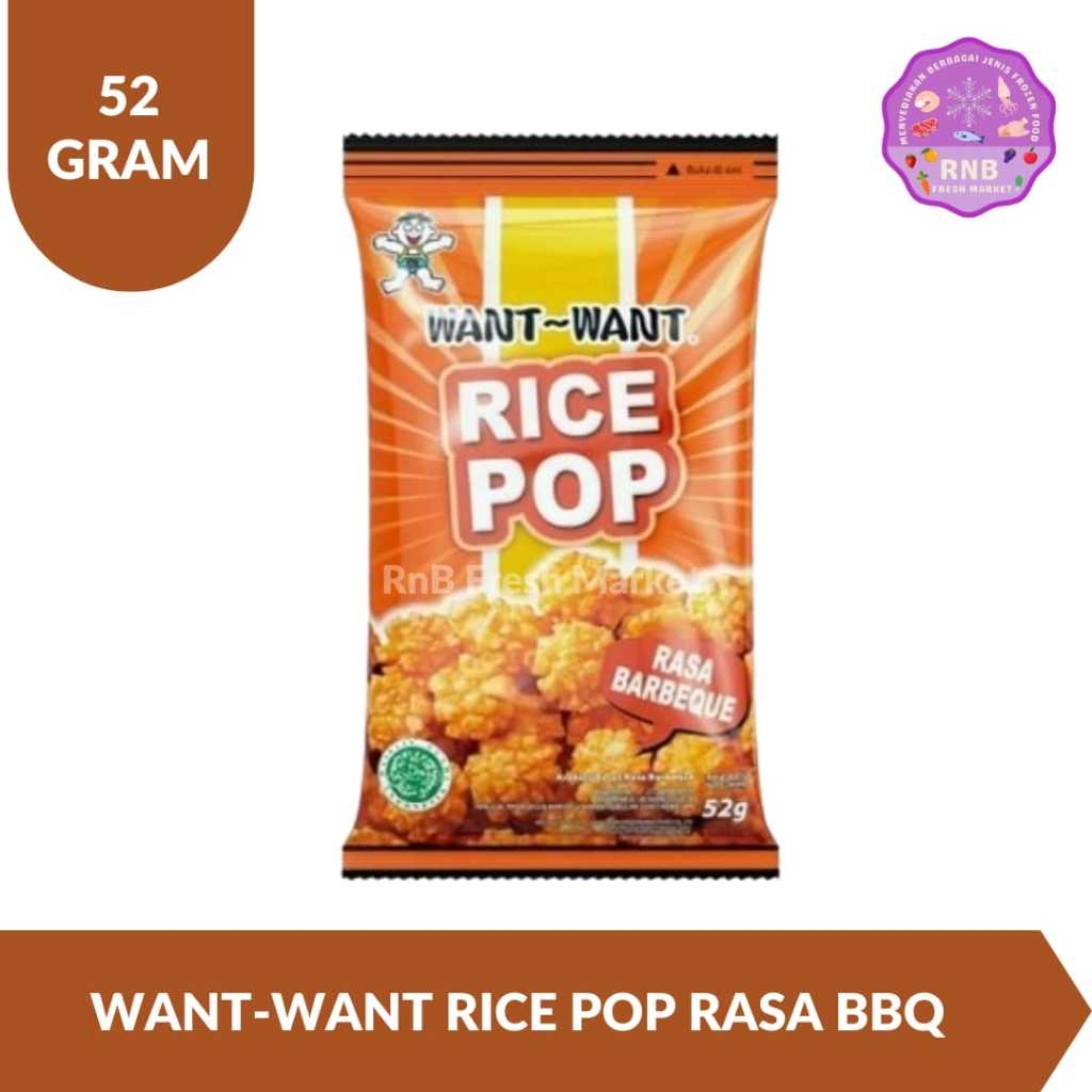 

Want-Want Rice Pop Rasa BBQ 52gr