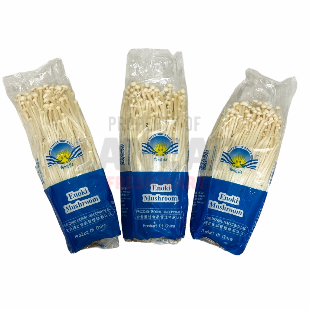 

YONG JIA ENOKI MUSHROOM 100GR / JAMUR ENOKI 100GR