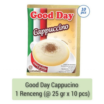 

Good day Cappucino 1 renceng isi 10 sachet