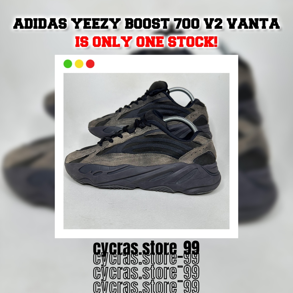 (Sepatu Second) Adidas Yeezy Boost 700 V2 Vanta - Size 41