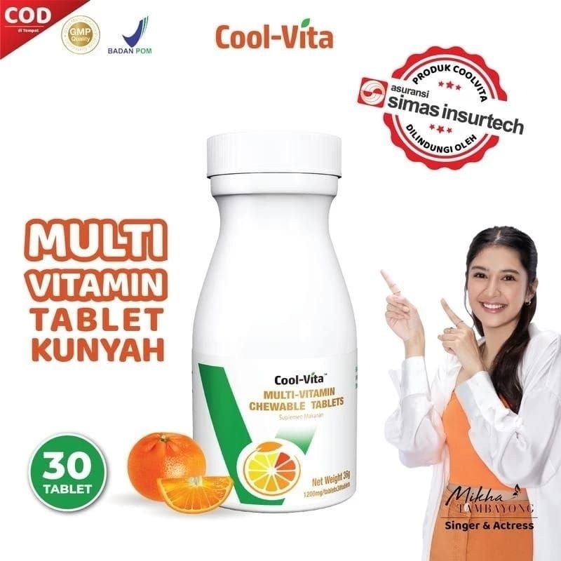 [ BPOM ] Coolvita Tablet Kunyah Penggemuk Badan