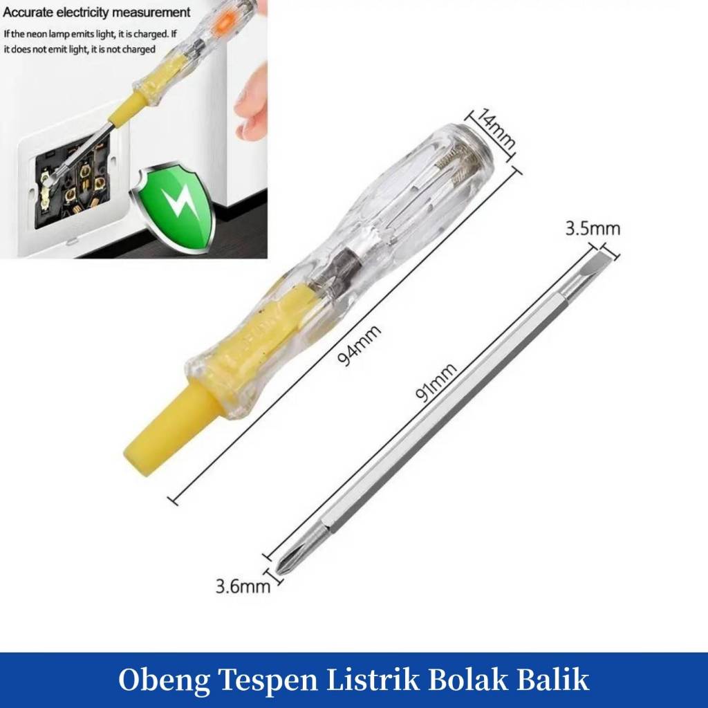 Obeng Tespen Listrik Bolak Balik