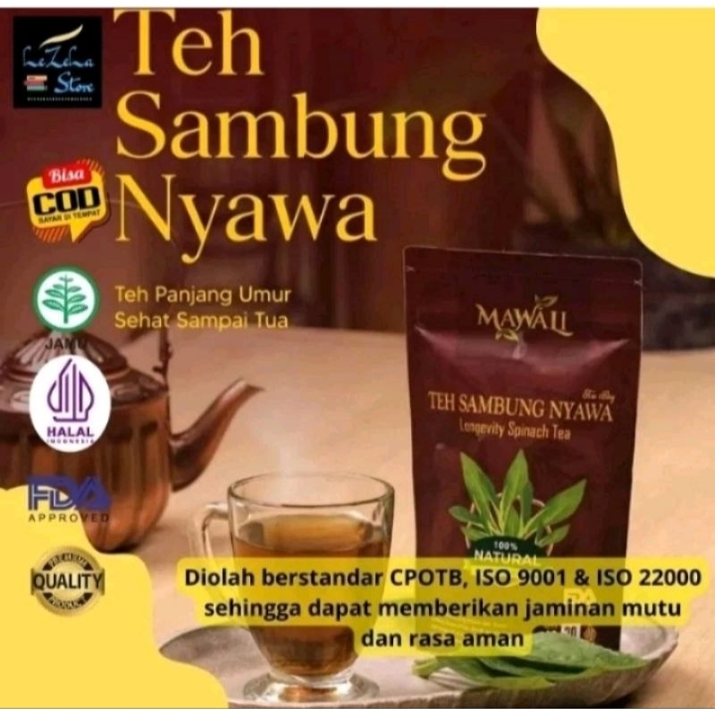 

TEH HERBAL SAMBUNG NYAWA MAWALI ORIGINAL