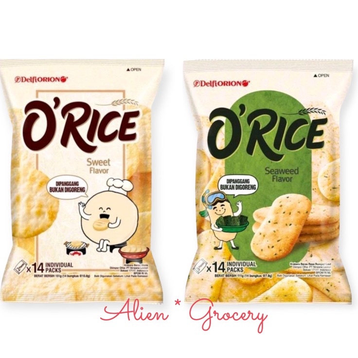 

Best Delfiorion O’Rice O Rice Crackers Sweet Seaweed Rumput Laut Snack Beras