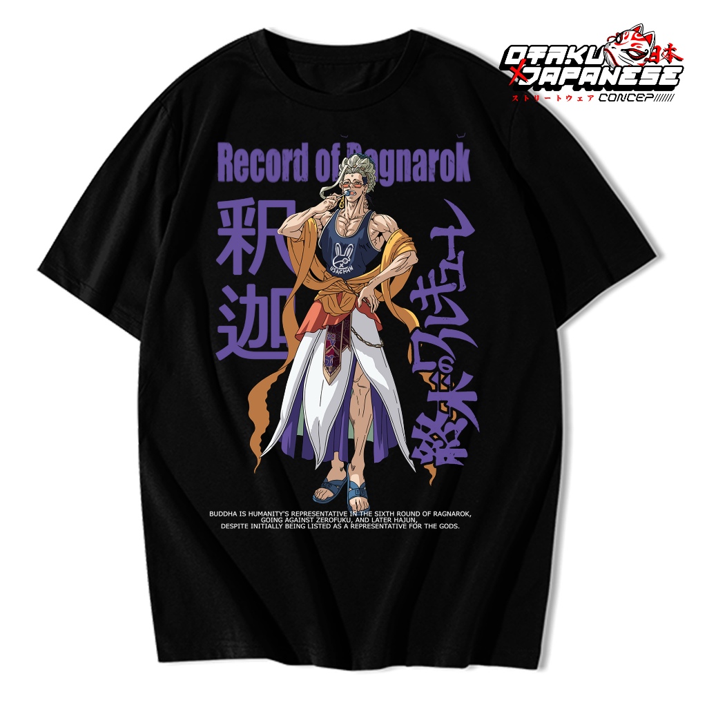 Kaos Distro Anime Shuumatsu no Valkyrie - Rocord of Ragnarox -Buddha