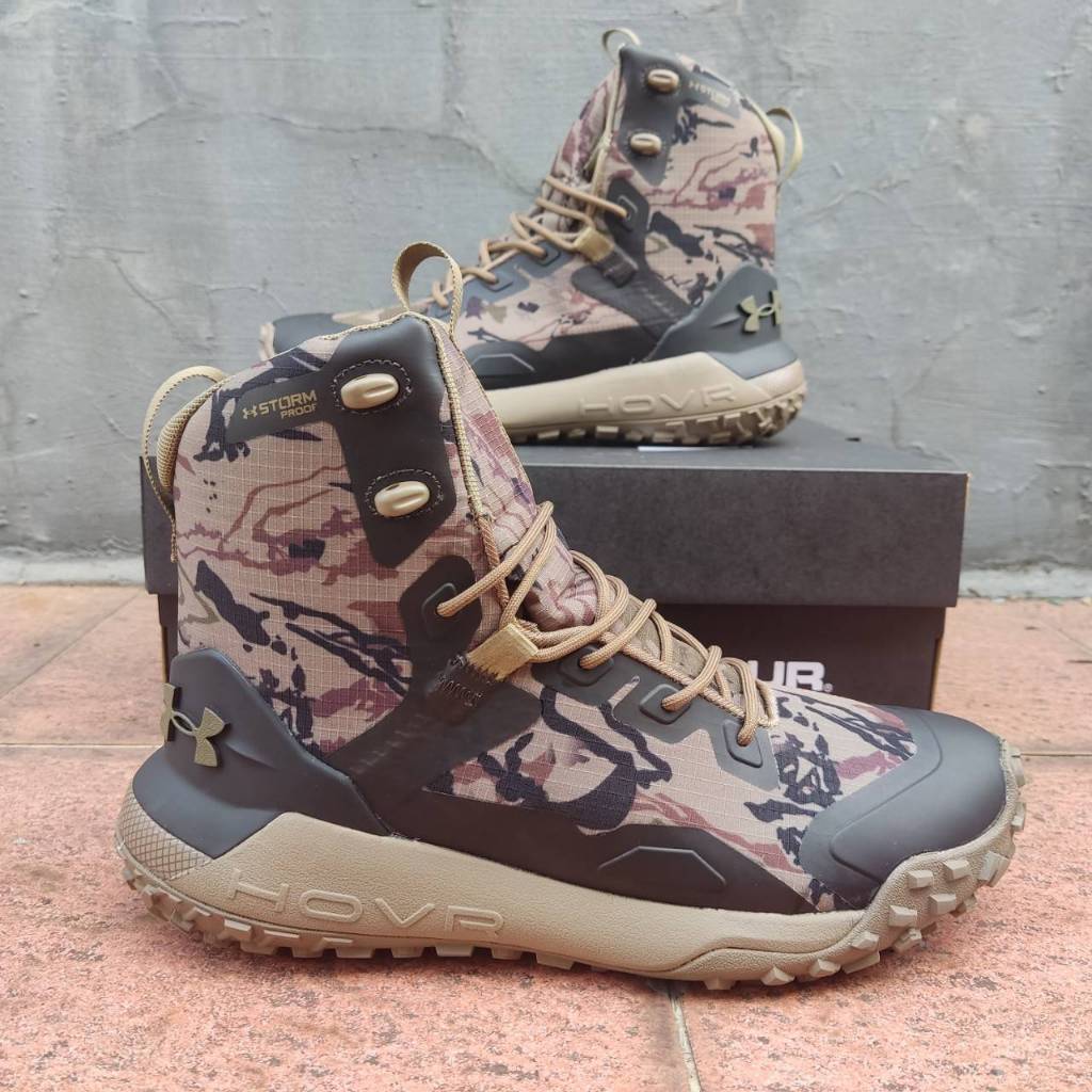 Sepatu Boot Pria Casual  UA HOVR Dawn Tracking Water Resistant Hiking Gunung Outdoor