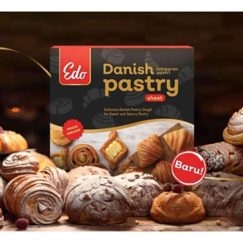 

EDO Danish Pastry Sheet 750 Gram Gojek Grab Instant Only