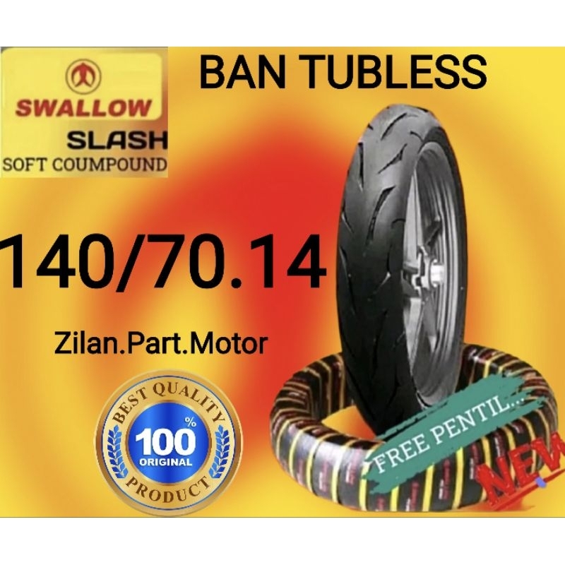 PROMO Ban tubeles swallow slash uk. 140/70.14. 100% original