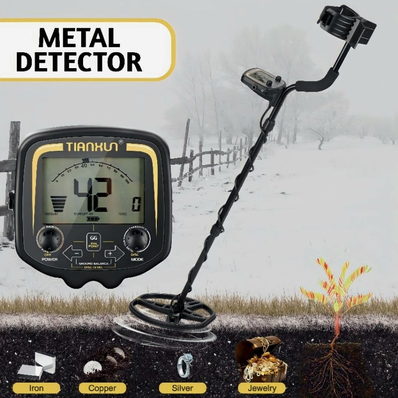 Metal Detector Alat Pendeteksi Logam Gold Silver Detector - TX-850