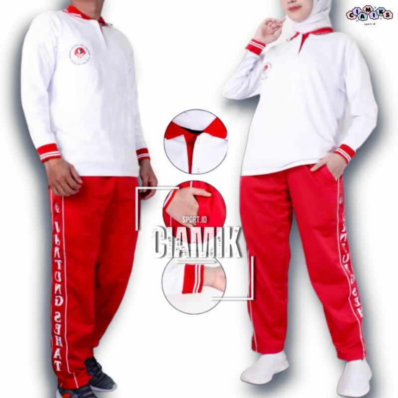 Setelan baju senam jantung sehat / Seragam Olahraga Senam Jantung Sehat / Baju jantung sehat