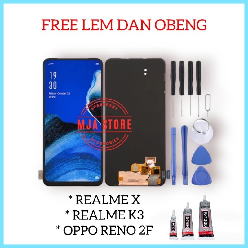 LCD TOUCHSCREEN OPPO RENO 2F K3 REALME X ORIGINAL OLED FINGERPRINT FUNGSI KUALITAS TERBAIK