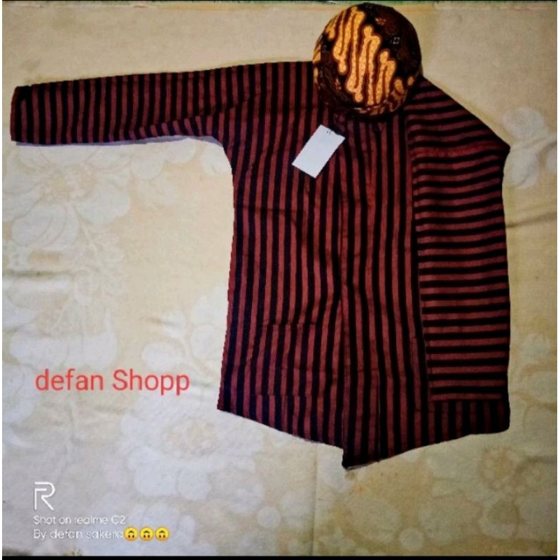 baju surjan premium/baju lurik halusan kain katun tenun anak_remaja