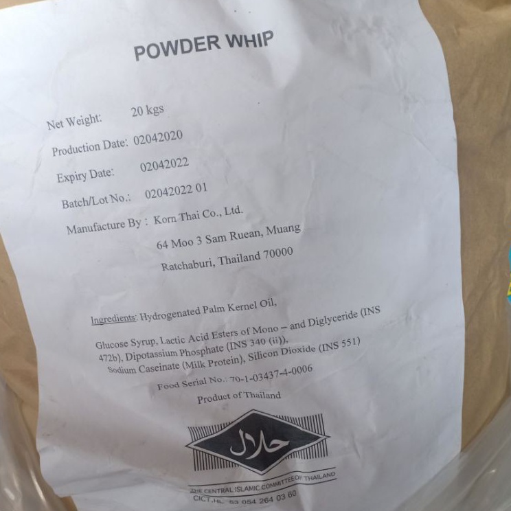 

Baru Powder Whip Cream Thailand Whipping Cream Bubuk 200 g HALAL