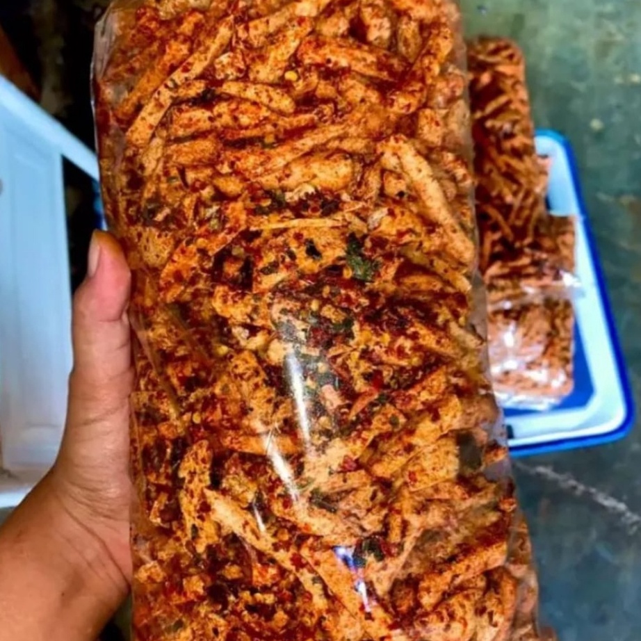 

Dijual Murah BASRENG STIK PEDAS DAUN JERUK GURIH ISI 500/1000gram