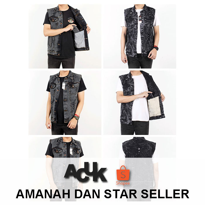 Vest Jeans Sobek Cowok / Vest Levis Sobek Cowok / Vest Jeans Sobek Pria / Vest Levis Sobek Pria / Ve
