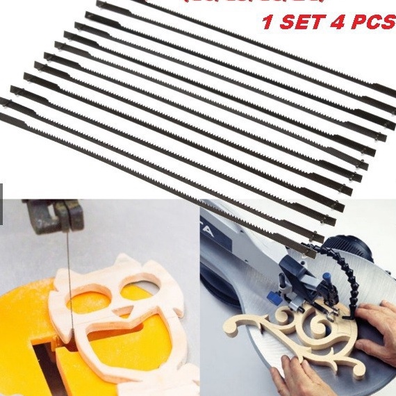 Dijual Murah Mata Gergaji Scroll Saw ADA PIN 1SET 4PCS P : 125mm 10, 15, 18, 24tpi Diskon