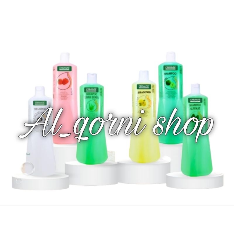 Crrante Shampoo 1000ml / 1 Liter Shampo Silk Fresh / Lemon / Lidah Buaya / Alpukat / Strowberry Samp