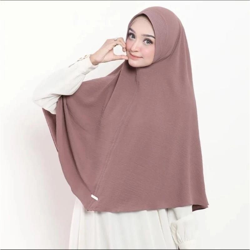 KHIMAR PET JILBAB HIJAB INSTAN SYARI CRINKLE AIRFLOW PREMIUM