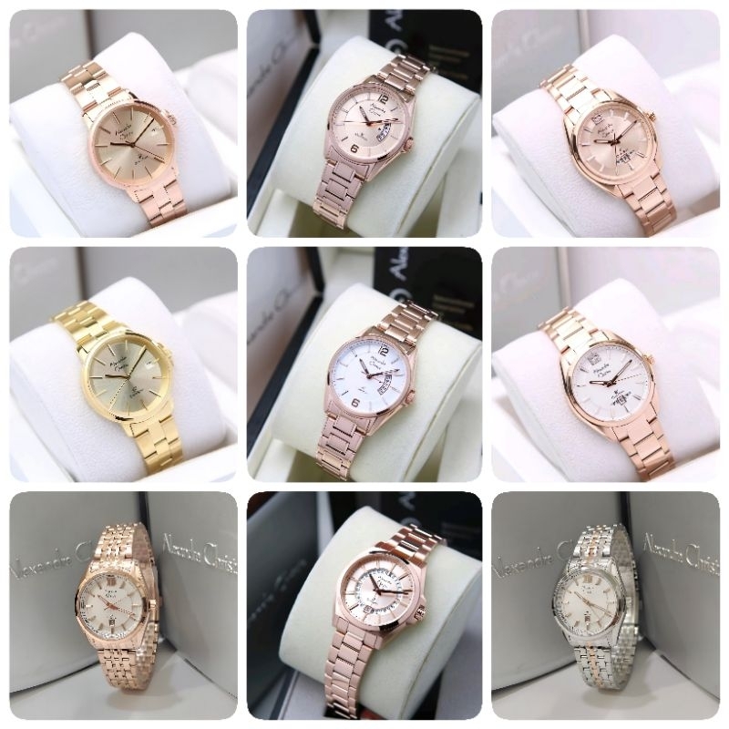 Jam tangan wanita Alexandre Christie Classic Primo Rosegold