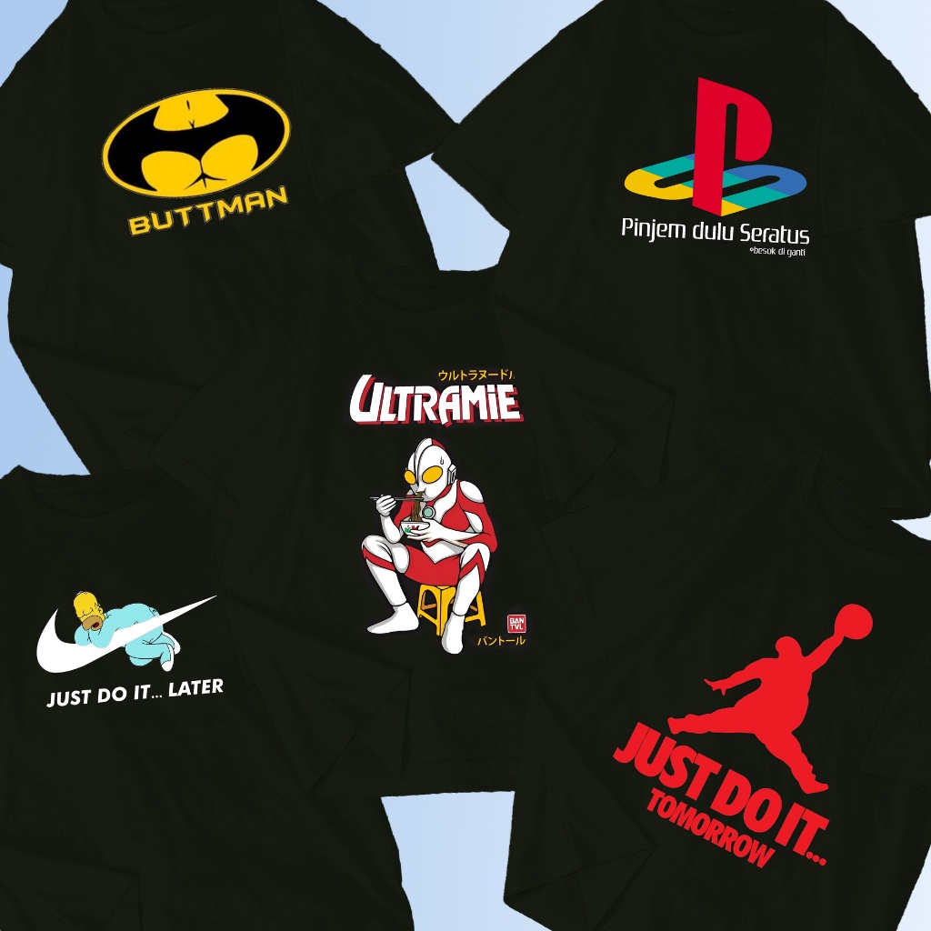 Kaos Super Jumbo Plesetan Lucu Simple 6L 5L 4L 3L 2L XL L