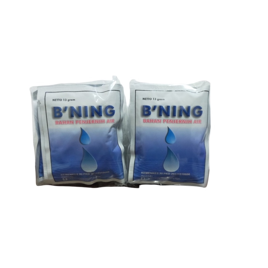 Promo promo B'Ning Penjernih Air Isi 10 Sachet 13gr