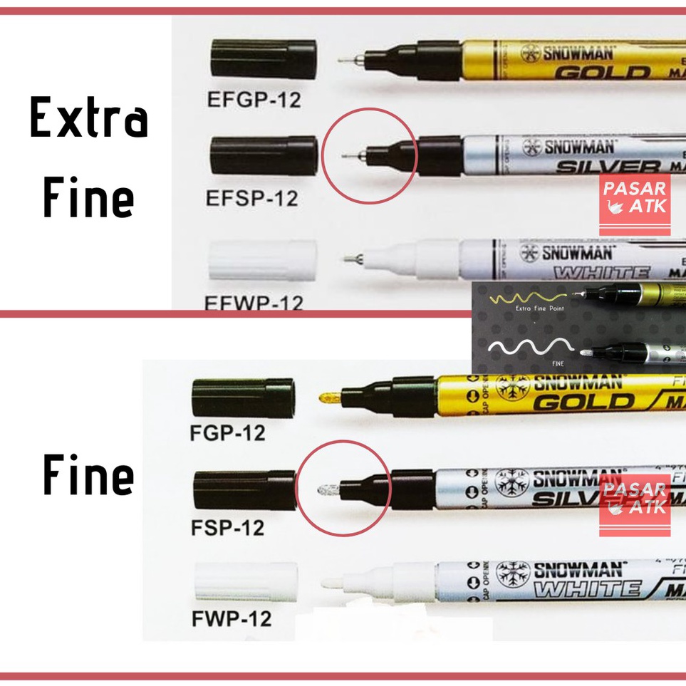

Seller Spidol SNOWMAN Paint Marker Fine/ Extra Fine (pcs) Best Product
