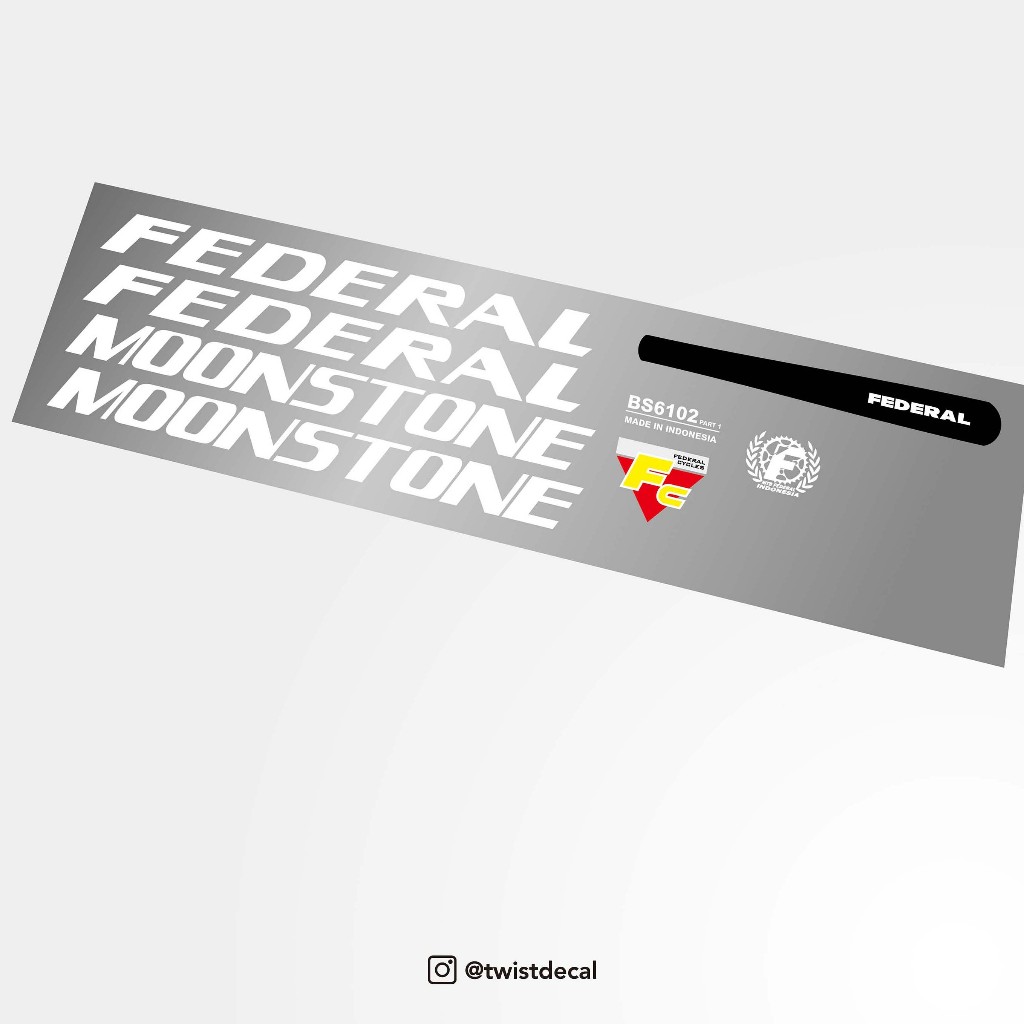 DECAL FEDERAL MOONSTONE