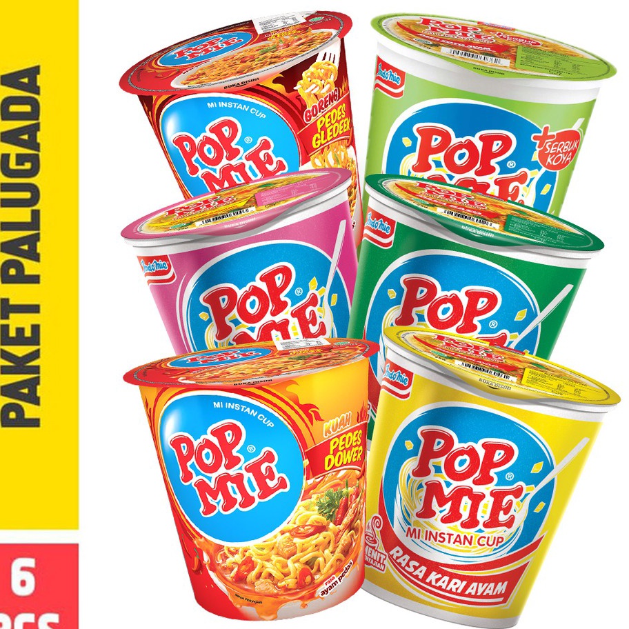 

Terkini Pop Mie Paket PaLuGaDa 6pcs 450gr