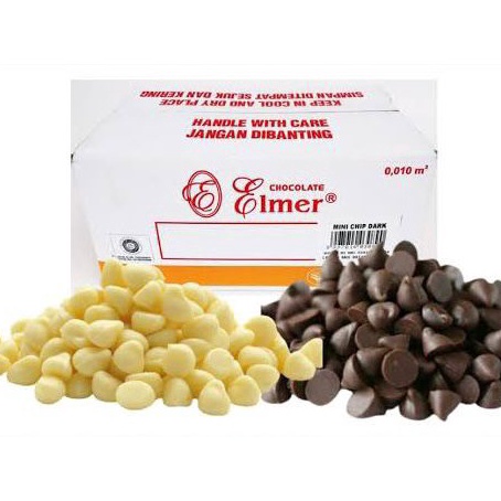 

Terbaru Choco chips Elmer / Chocochips Dark & White Repack 250gr