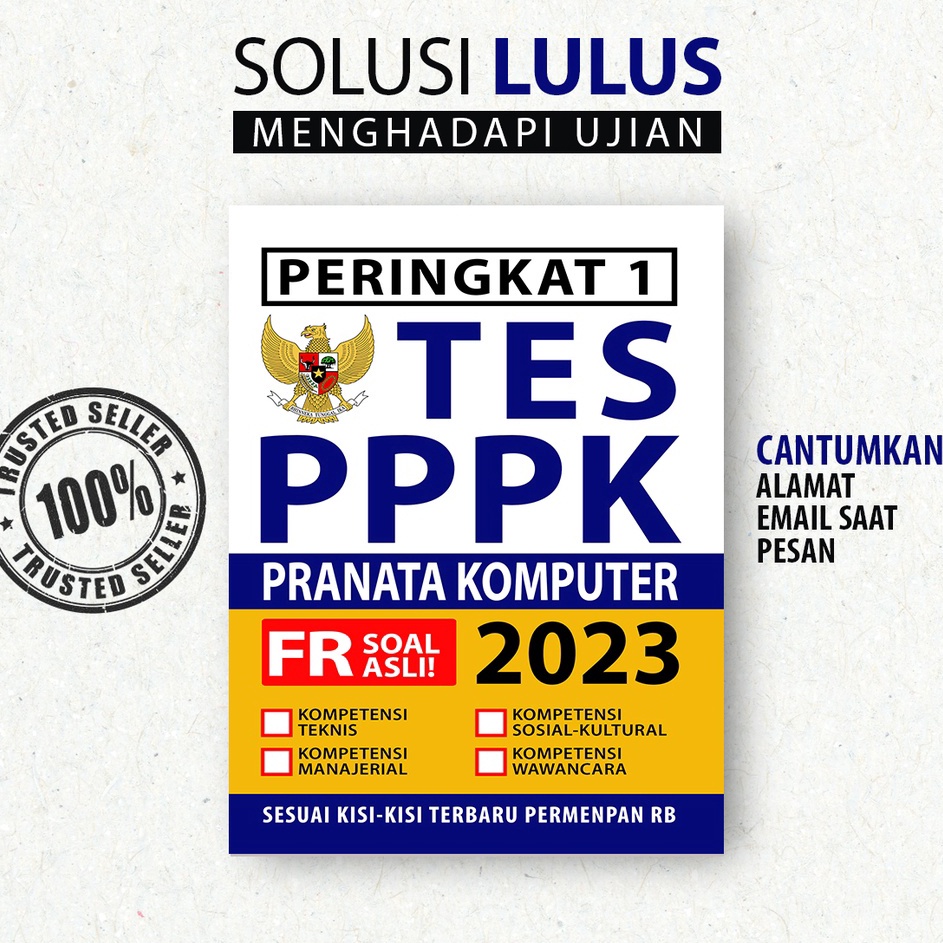 Laris PPPK 2023 TENAGA TEKNIS PRANATA KOMPUTER - BUKU PPPK TEMAGA TEKNIS PRANATA KOMPUTER 2023 Best 