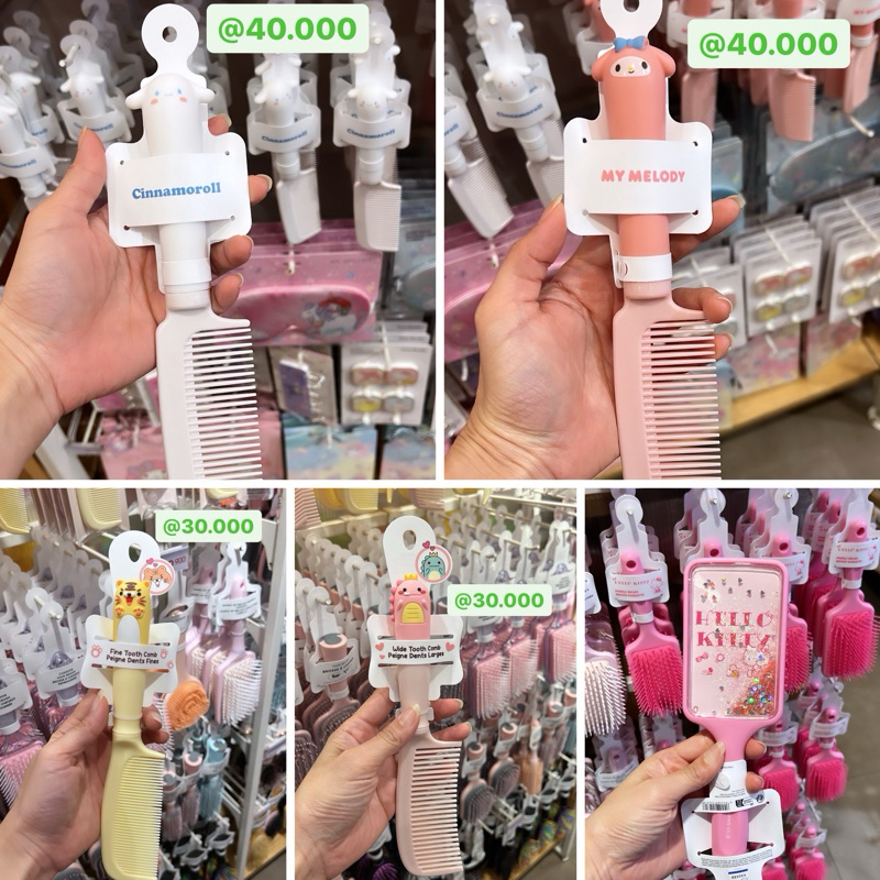 Sisir Sanrio cinnamoroll , My Melody , Hello Kitty  Miniso x Sanrio
