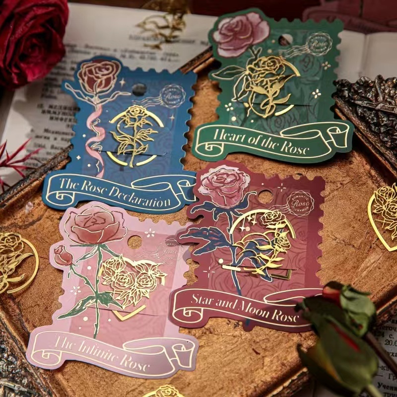 

Pembatas Buku Bunga Mawar Bookmark Rose Metal Kado Hadiah Unik