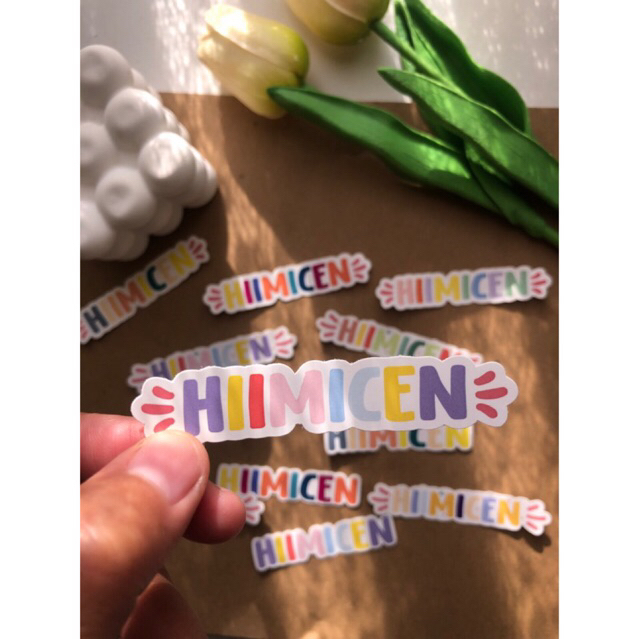 

[Free sticker pack]Stiker Label Nama Series - Custom sticker nama _ custom label nama - print n cut sticker