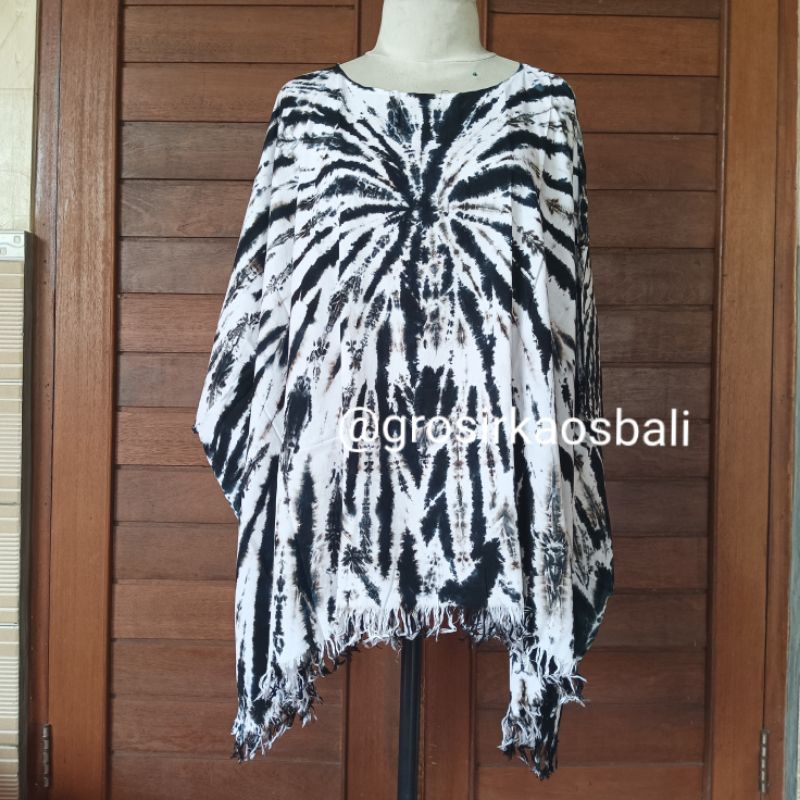 Blouse Kelelawar Motif Sembur Bahan Rayon Premium