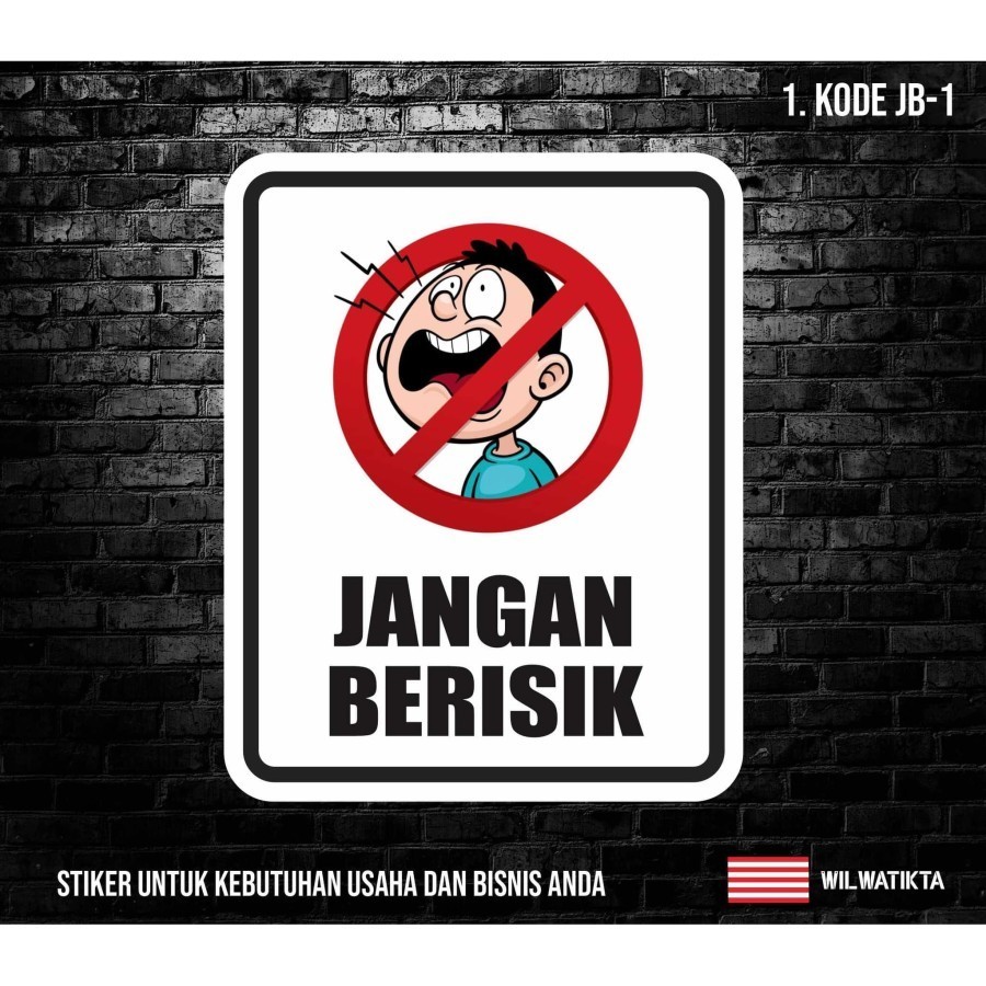 

Sticker Harap Tenang, Jangan berisik