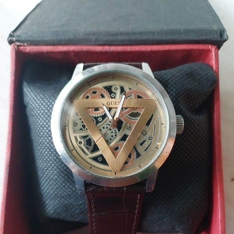 Jam tangan original Guess dim 45mm preloved second bekas