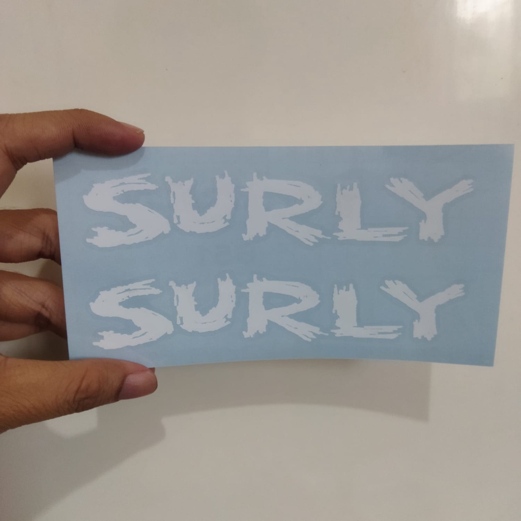 1102 CUTTING STICKER SEPEDA FRAME SURLY LOGO
