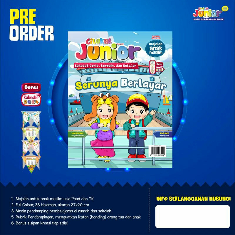 majalah anak muslim cilukba junior edisi 89