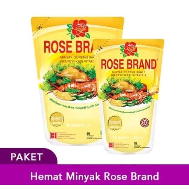 

Rose Brand Minyak Goreng 1L dan 2L