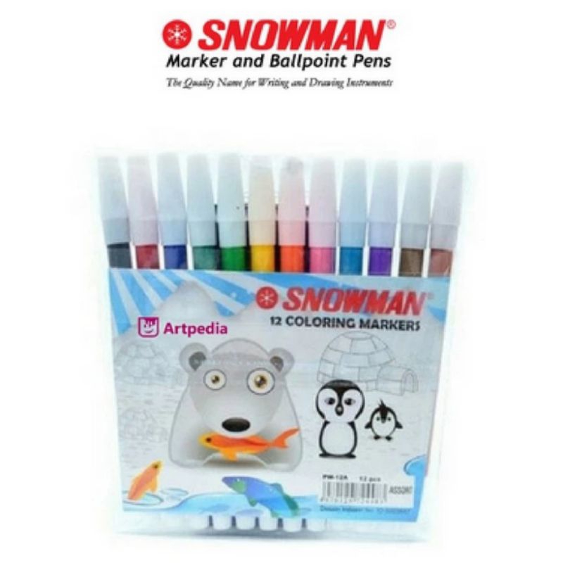 

Spidol Snowman PW-12A 12 warna