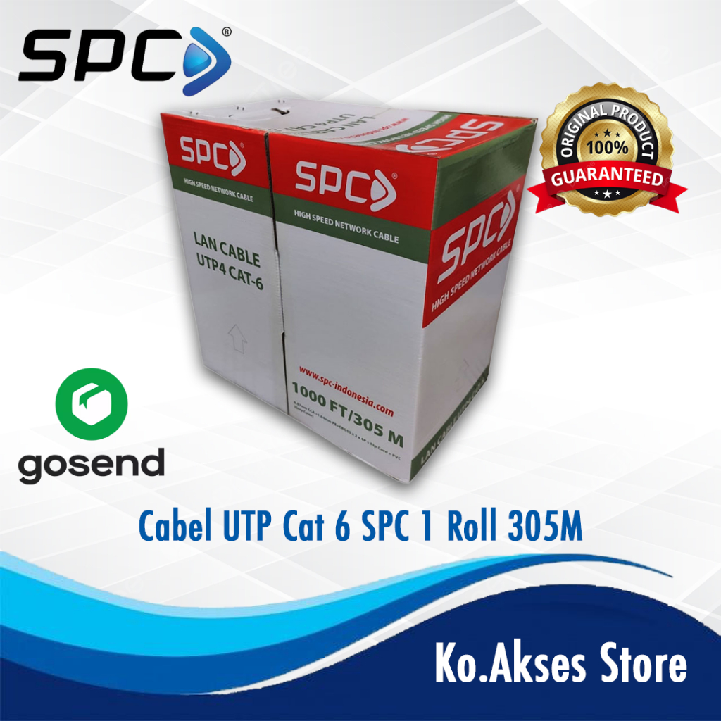 Cable UTP CAT6 SPC 1Roll 305M - Kabel LAN UTP Cat6 SPC (ECER)