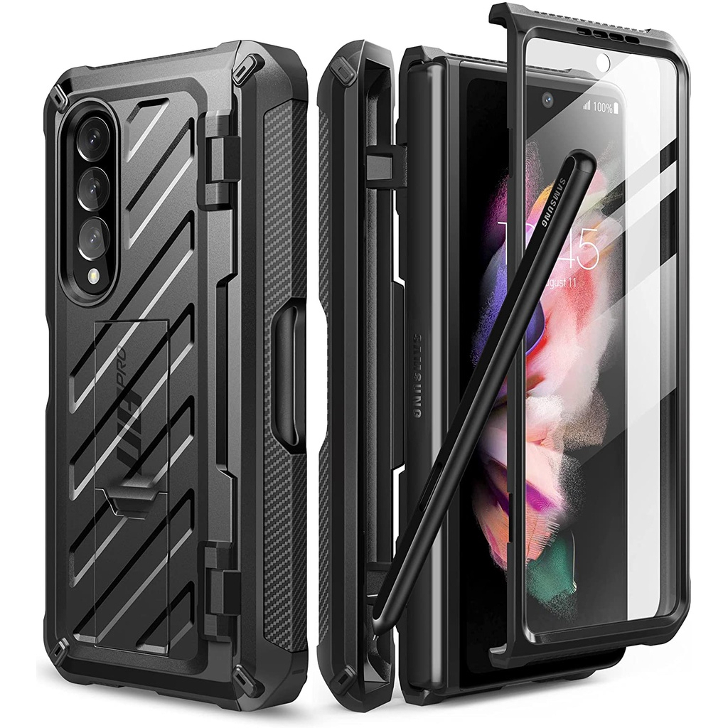 Samsung Galaxy Z Fold 3 Z Fold 4 5G Z Fold 5  Case Robot Standing Armor + Tali Case Hp/ Hardcase Sam