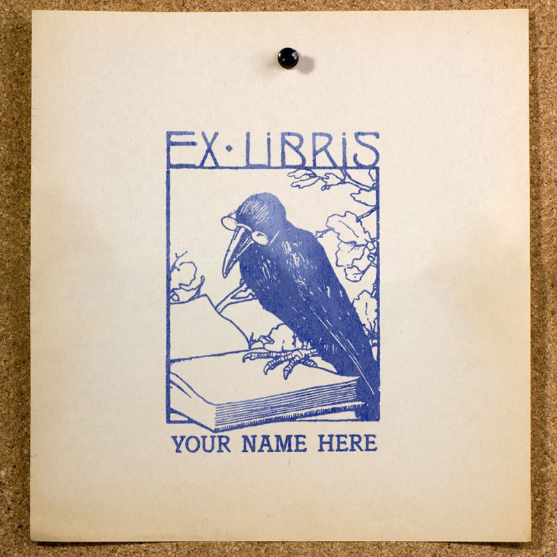 

Stempel Buku Perpustakaan Ex Libris Stamp Custom Nama SE-05