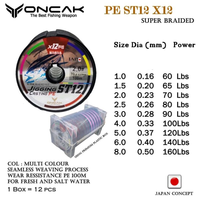 Senar Pe Oncak ST12 X12