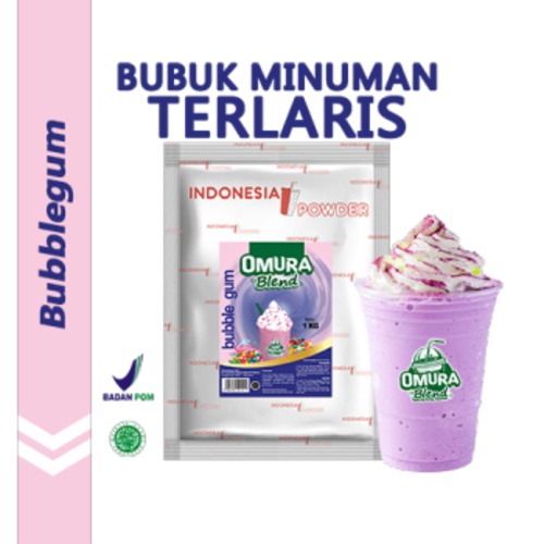 

Bubble Gum 1Kg / Indonesia Powder / Powder Minuman Berkualitas Merk Omura Blend