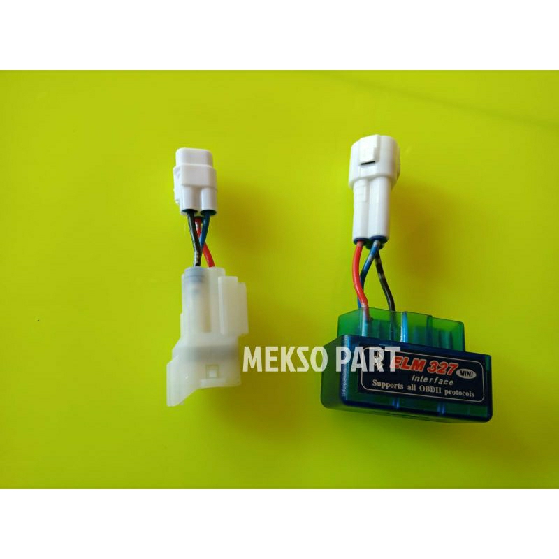 Scanner motor injeksi obd2 ELM 327 untuk sepeda motor Yamaha dan honda