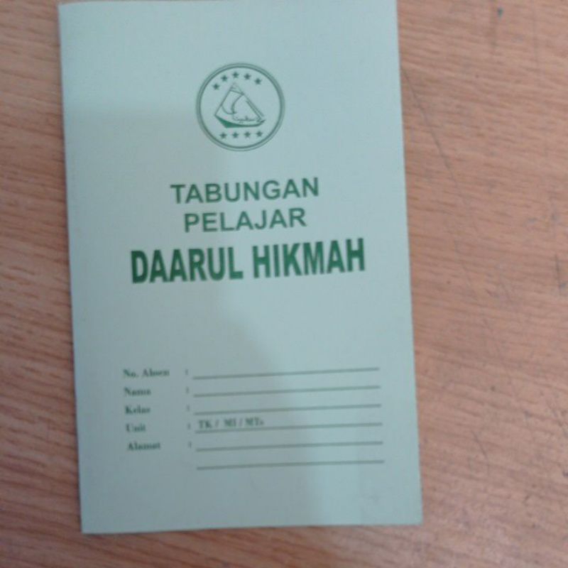 

BUKU TABUNGAN PELAJAR, ARISAN, KANTOR