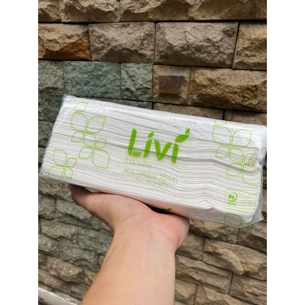 Tissue Hand Towel Livi 150's / Tissue dapur LIVI 150 sheets